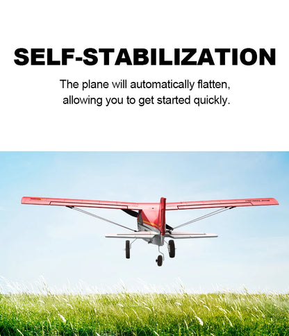 Red 4CH Brushless RC Plane with Fixed Wing