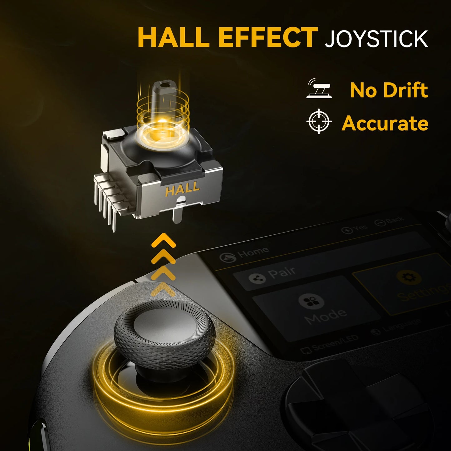 Wireless Hall Effect Gaming Controller with Charging Dock White
