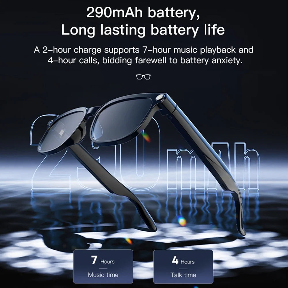 AI Smart Glasses with 4K HD Camera & Bluetooth