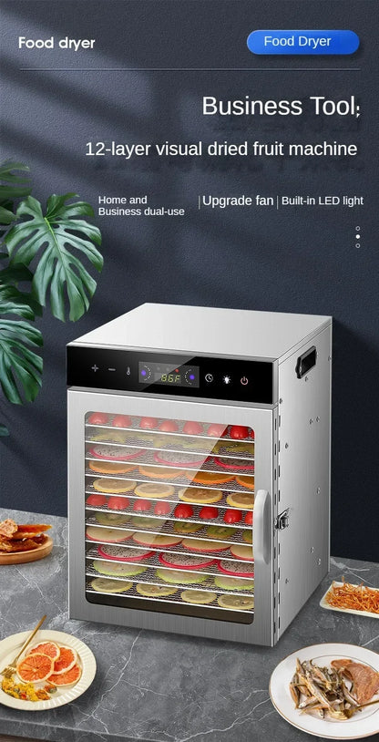 Waterproof 12 Layer Dehydrator for Fruit and Meat