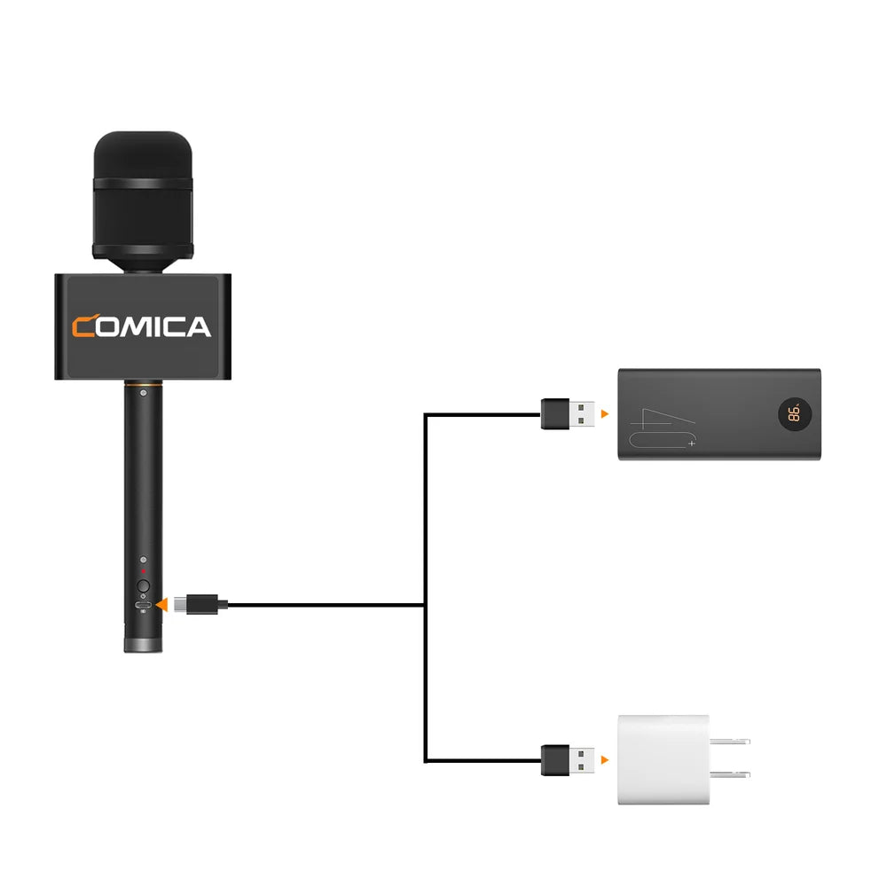 Wireless Interview Microphone with Noise Reduction for Smartphone