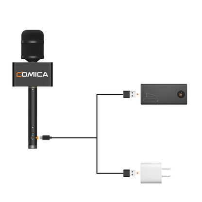 Wireless Interview Microphone with Noise Reduction for Smartphone