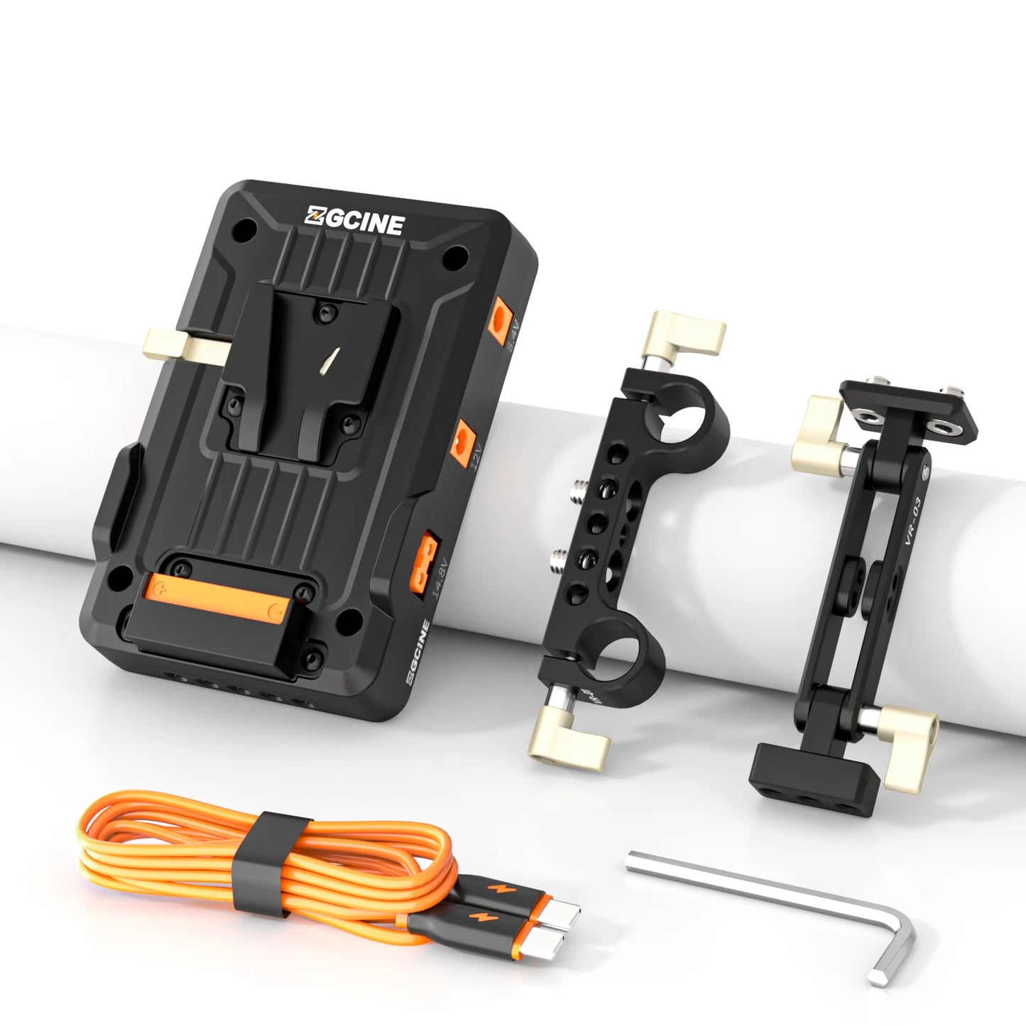 V-Lock Battery Plate PD 14.8V 15mm Rod Clamp