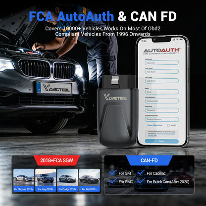 All-System OBD2 Code Reader with Lifetime Updates
