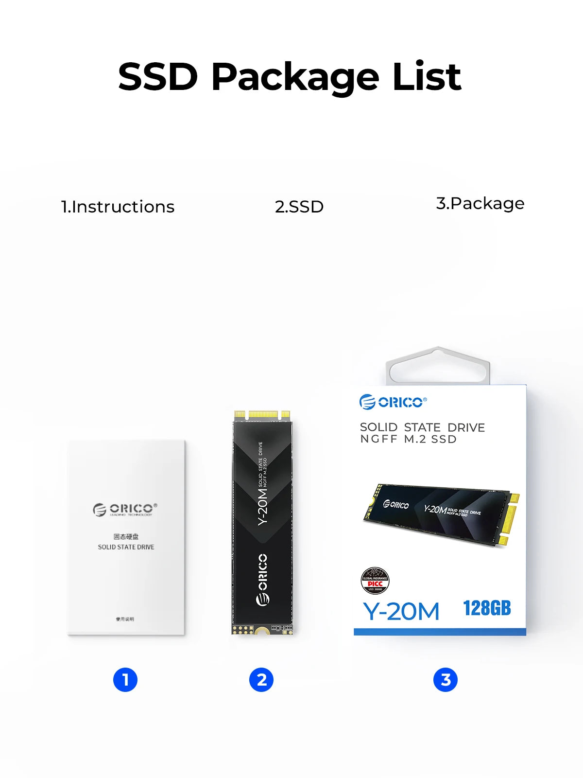 Portable 2TB M.2 NGFF SSD for Laptop Desktop