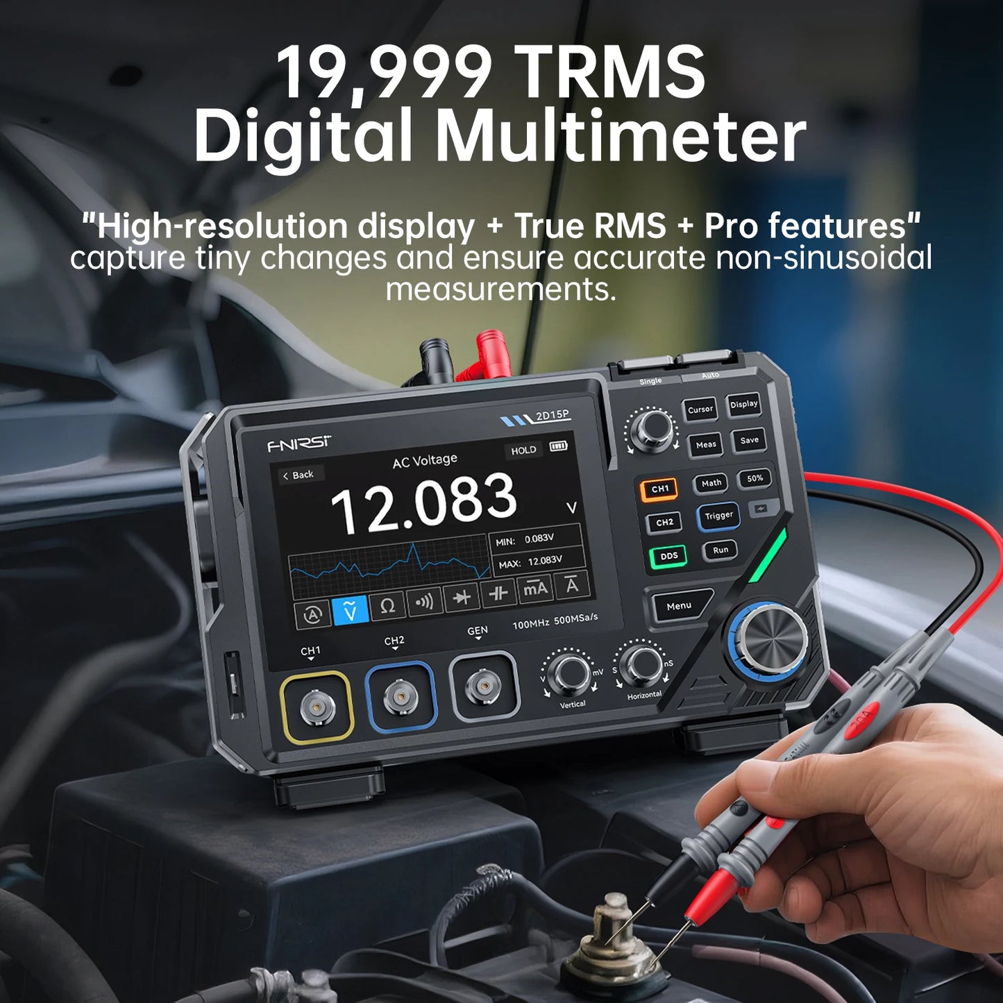 2 Channel 100MHz Digital Oscilloscope Multimeter 3in1