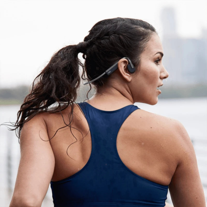 Open-Ear Sports Bluetooth Headphones with Mic Blue