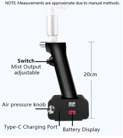 Portable Airbrush Kit with 0.3mm and 0.5mm Nozzles