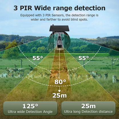 4G Trail Camera Wildlife Camera with PIR Night Vision