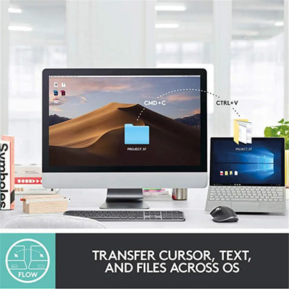 Ergonomic Black MX Master 3S Bluetooth Office Mouse