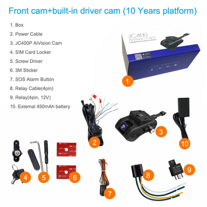 JC400P 4G Dash Cam Heytrack