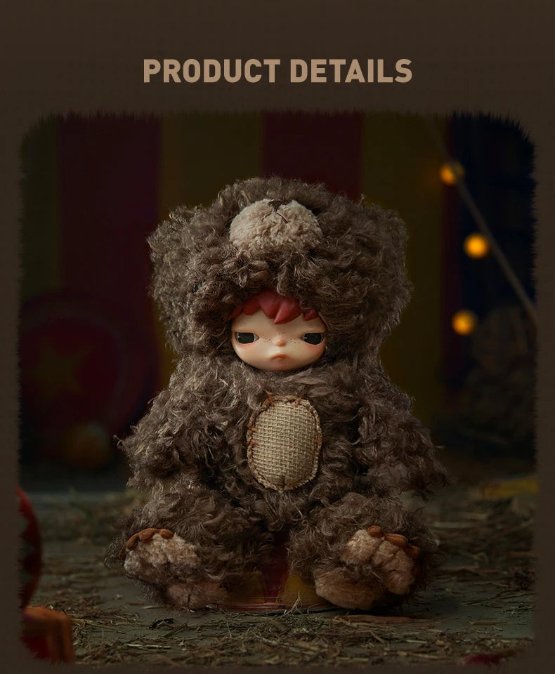 Cute Vinyl Plush Bear Toy Collectible Doll