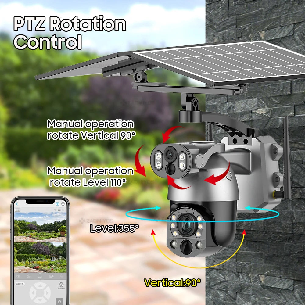 Wireless 10MP WiFi Camera with Built-In 64GB Memory