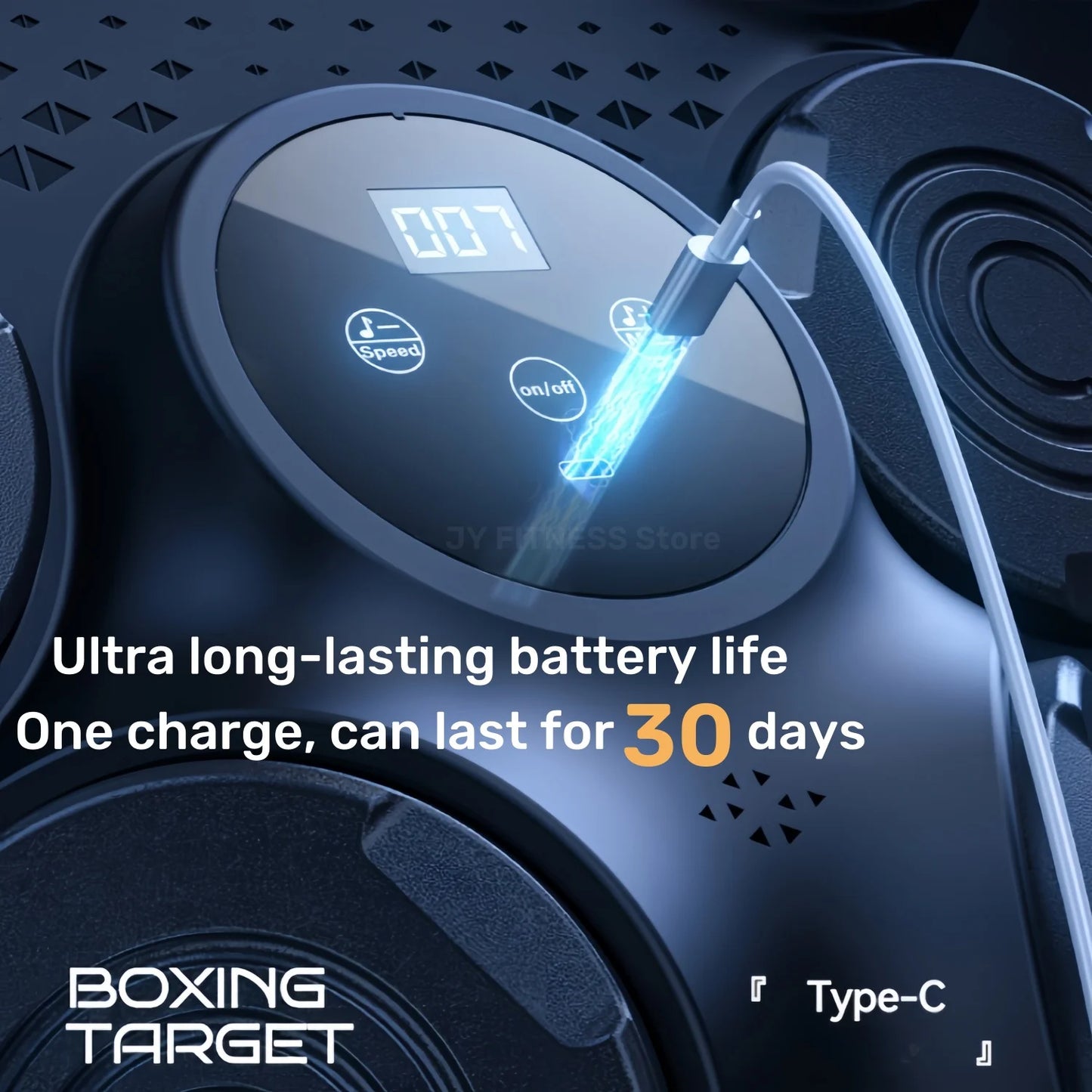 Wall Mounted Music Boxing Trainer Bluetooth Punch Target Black