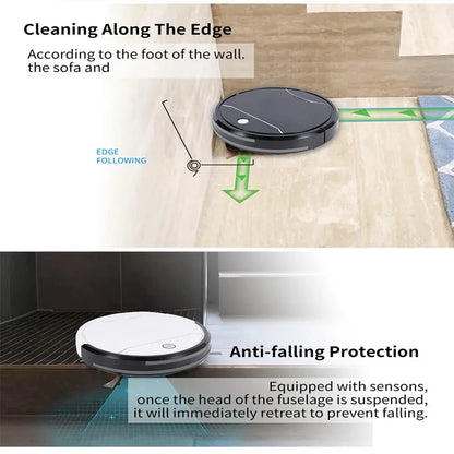 Automatic Sweeping and Mopping Robot Vacuum White