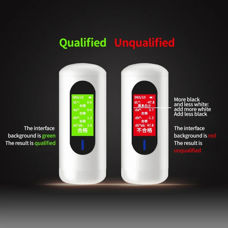 Portable Digital Colorimeter Paint Fabric Tester High Precision