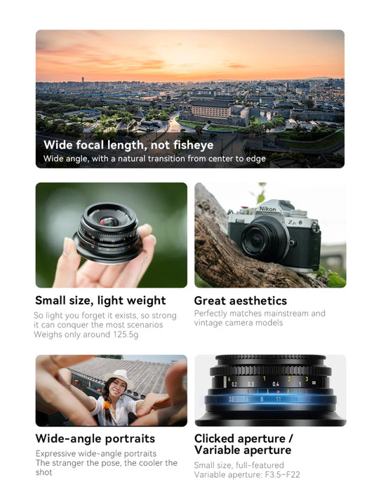 APS-C Sony E 10mm f/3.5 Manual Focus Lens