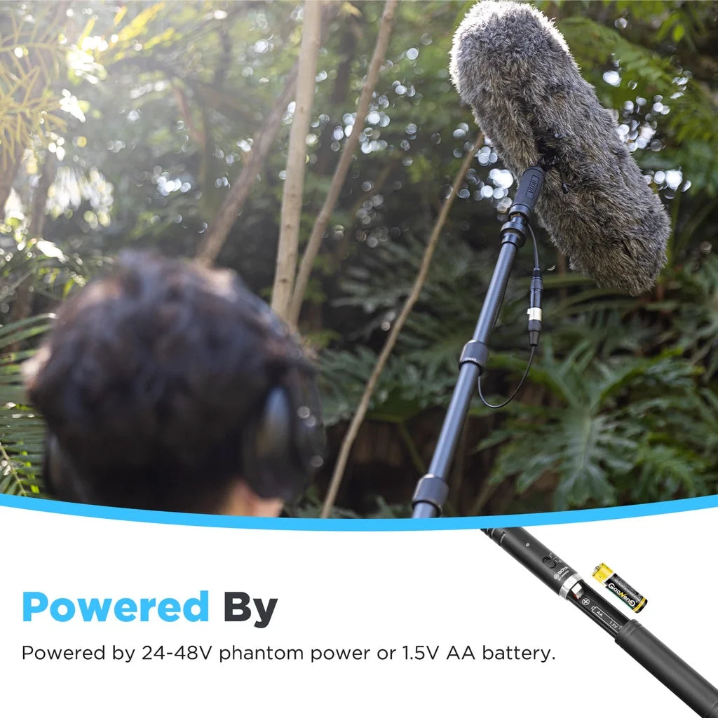 Broadcast Quality Shotgun Microphone for Interviews YouTube and Film Production