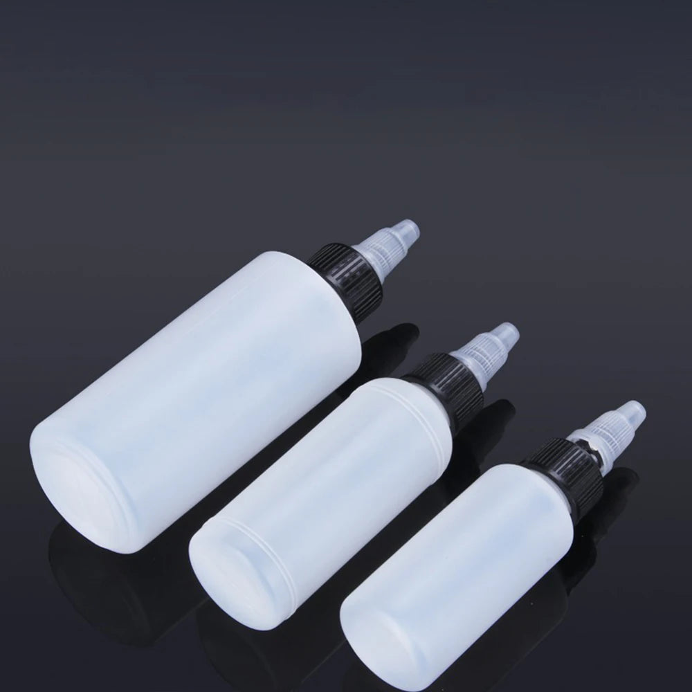 250ml Plastic Extrusion Bottles 100-Pack for Paint & Ink