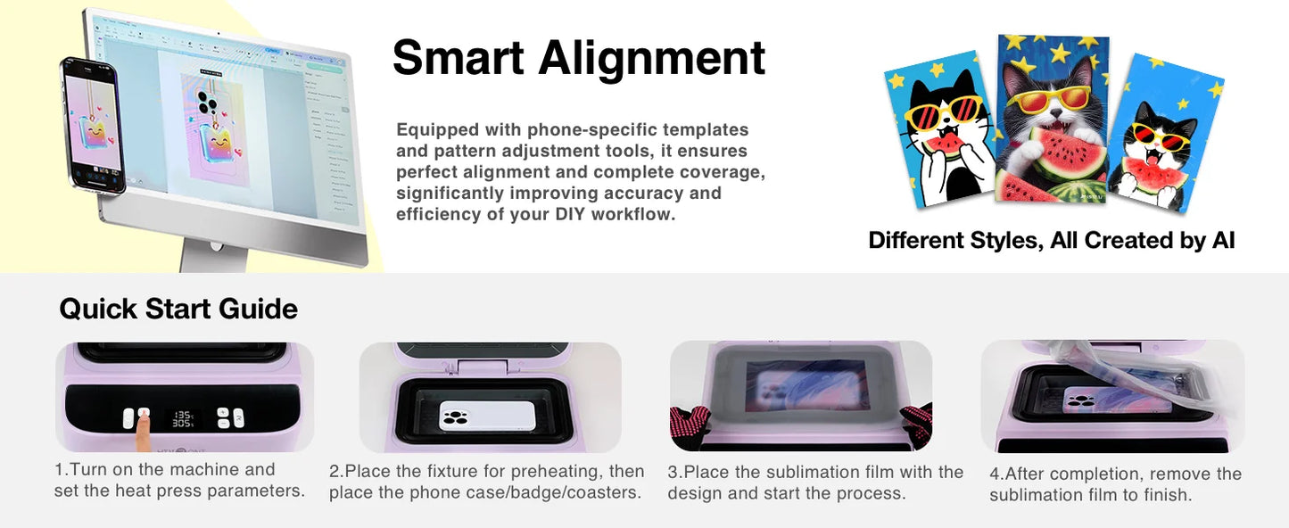 Double Mold 3D Phone Case Sublimation Vacuum Heat Press