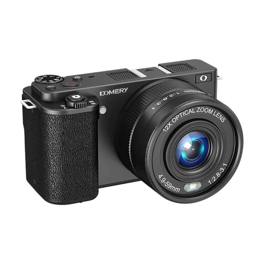 4K 64MP Vlogging Camera 12X Optical Zoom Flip Screen
