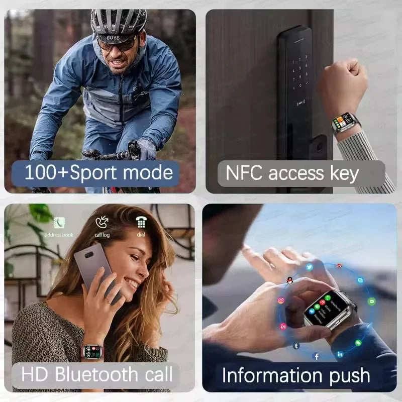 HD Display Smartwatch for Health Calls & Fitness Tracking