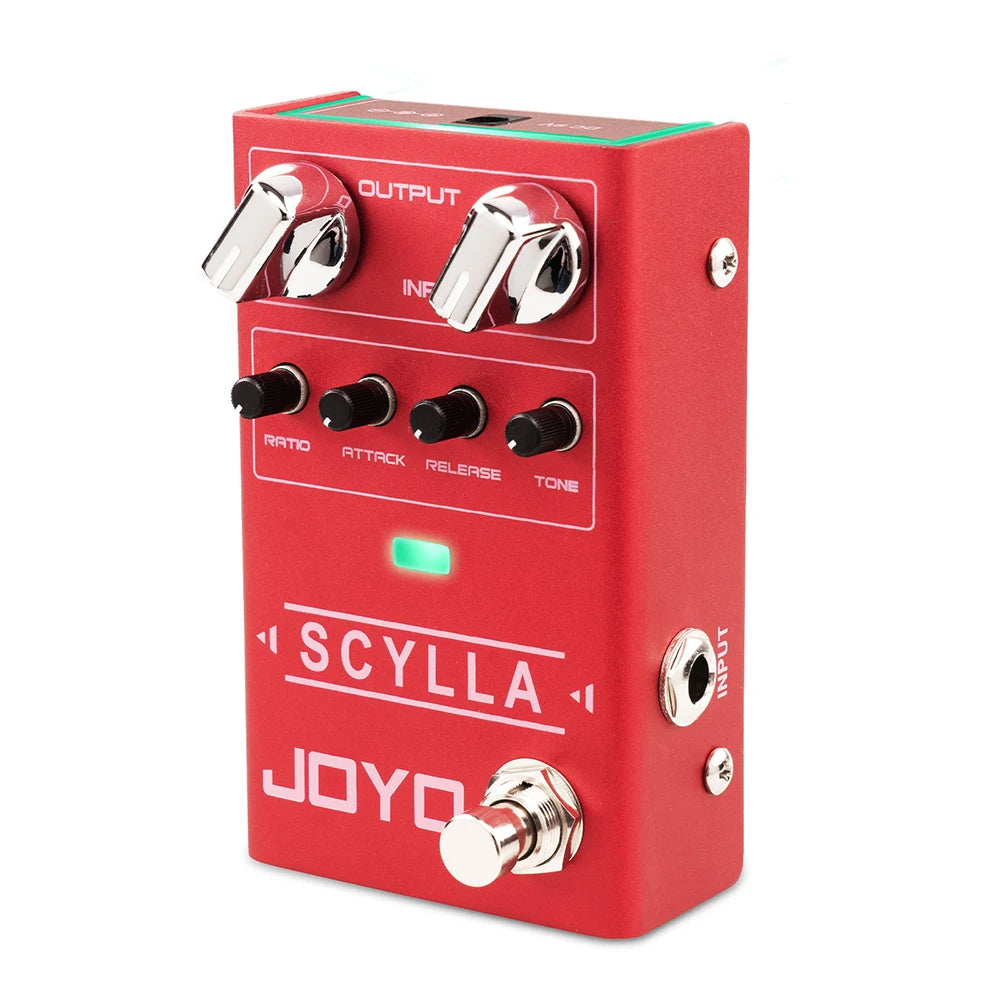 Bass Compressor Pedal with Attack Release Ratio Controls