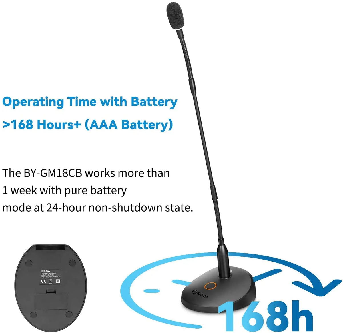18 Inch Gooseneck Condenser Microphone for Meetings