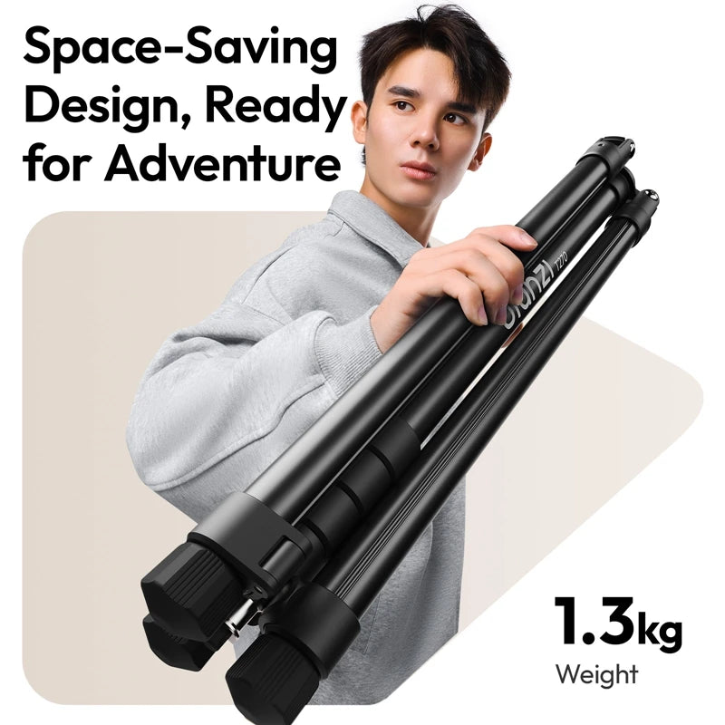 Portable T270 Tripod Stand for LED Lights and Cameras