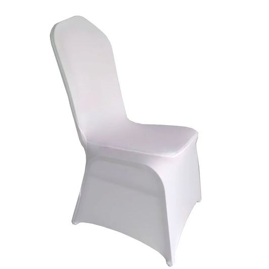 100pcs White Spandex Chair Covers Wedding Banquet Stretch