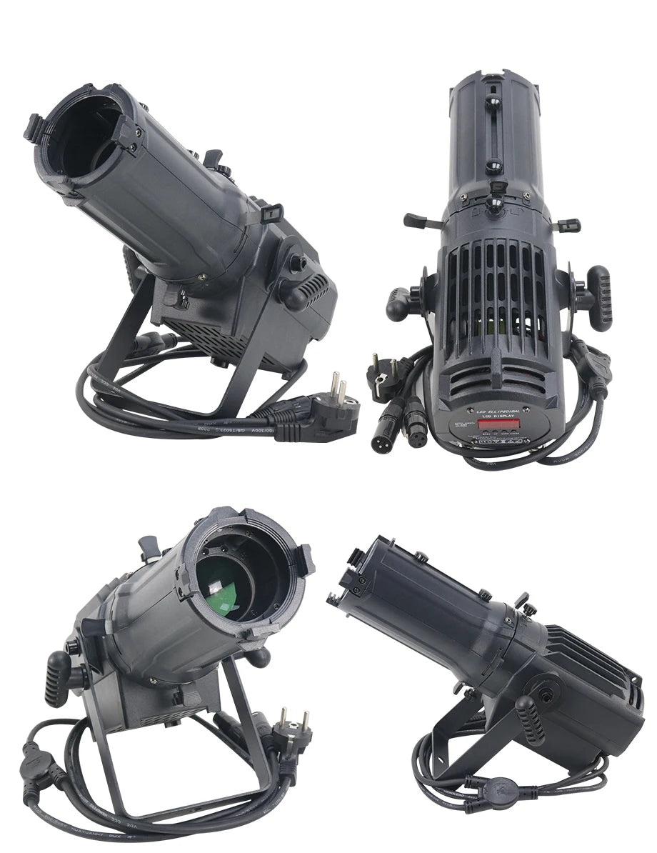 2-in-1 100W LED Profile Spotlight with DMX and Gobo