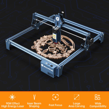 5.5W Laser Engraver 410x420mm Wood Acrylic Cutting Machine