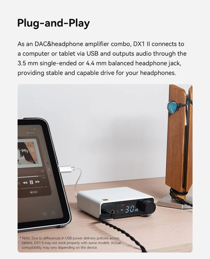 High-Precision DAC Headphone Amplifier ES9039Q2M 128dB DNR
