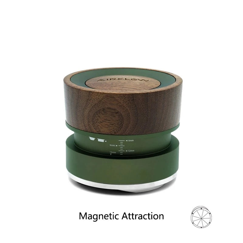58.5mm Magnetic Coffee Distributor Leveler Dark Green