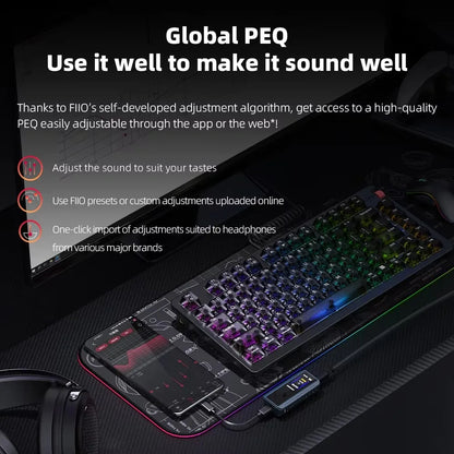 Portable Hi Res Bluetooth DAC Headphone Amplifier Dual Output
