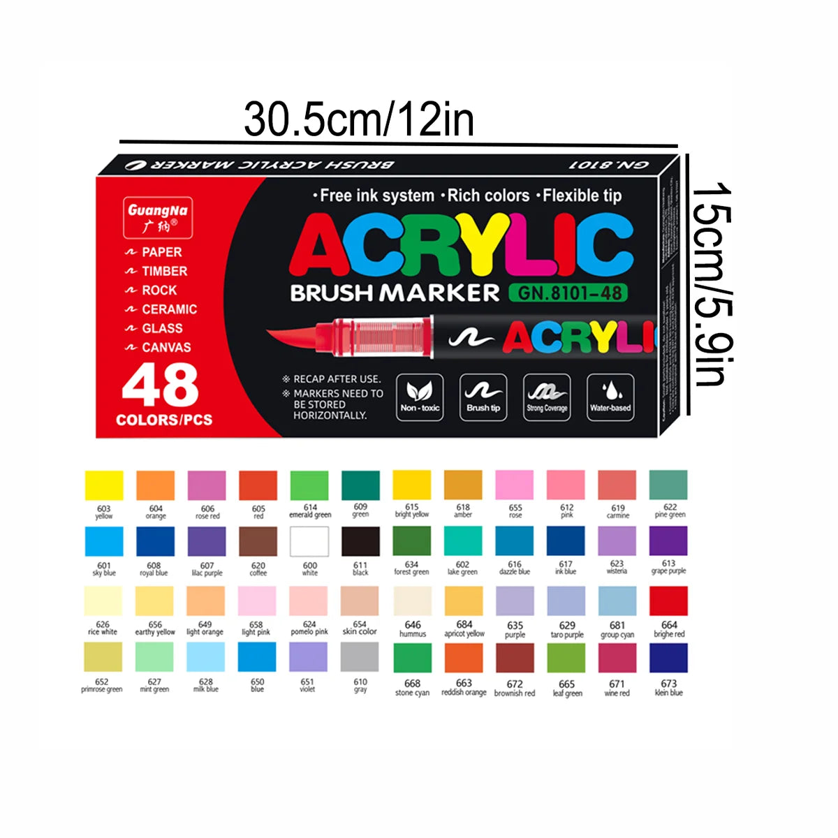 240 Colour Acrylic Marker Set Soft Tip Art Drawing Kit