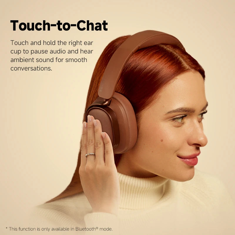 Edifier ES850NB Foldable Multipoint ANC Headphones Over Ear Brown