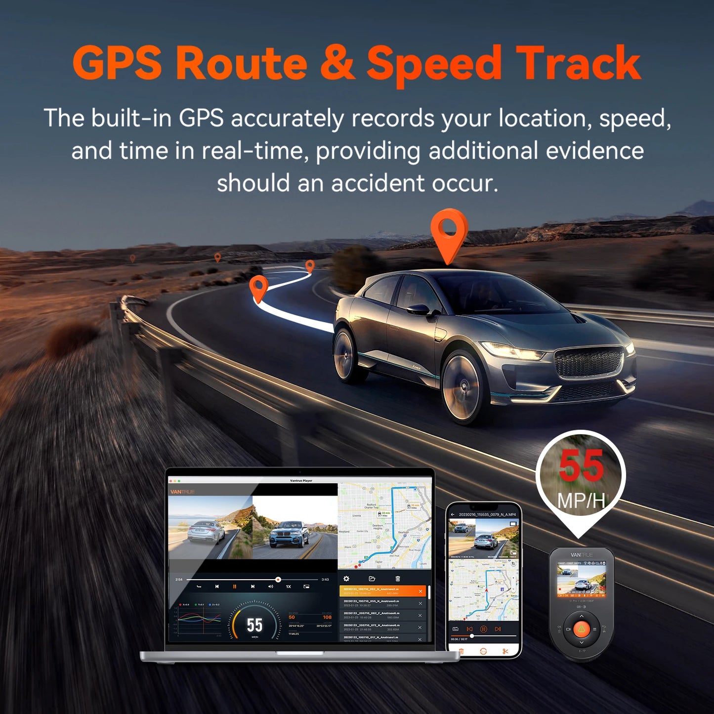 Hidden Dual Dash Camera 2.7K Night Vision HDR