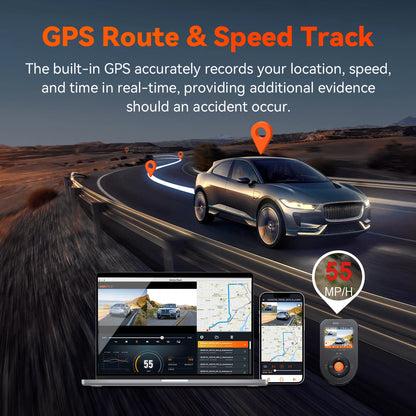 Hidden Dual Dash Camera 2.7K Night Vision HDR