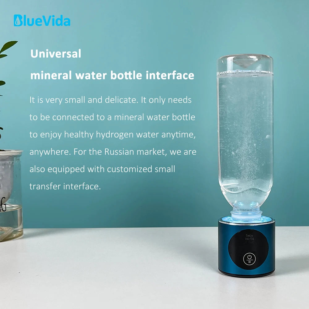 Portable Hydrogen Water Bottle with Inhaler