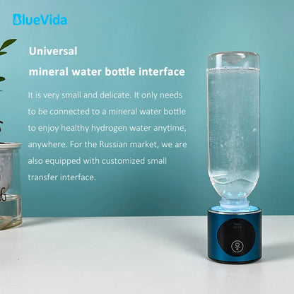 Portable Hydrogen Water Bottle with Inhaler