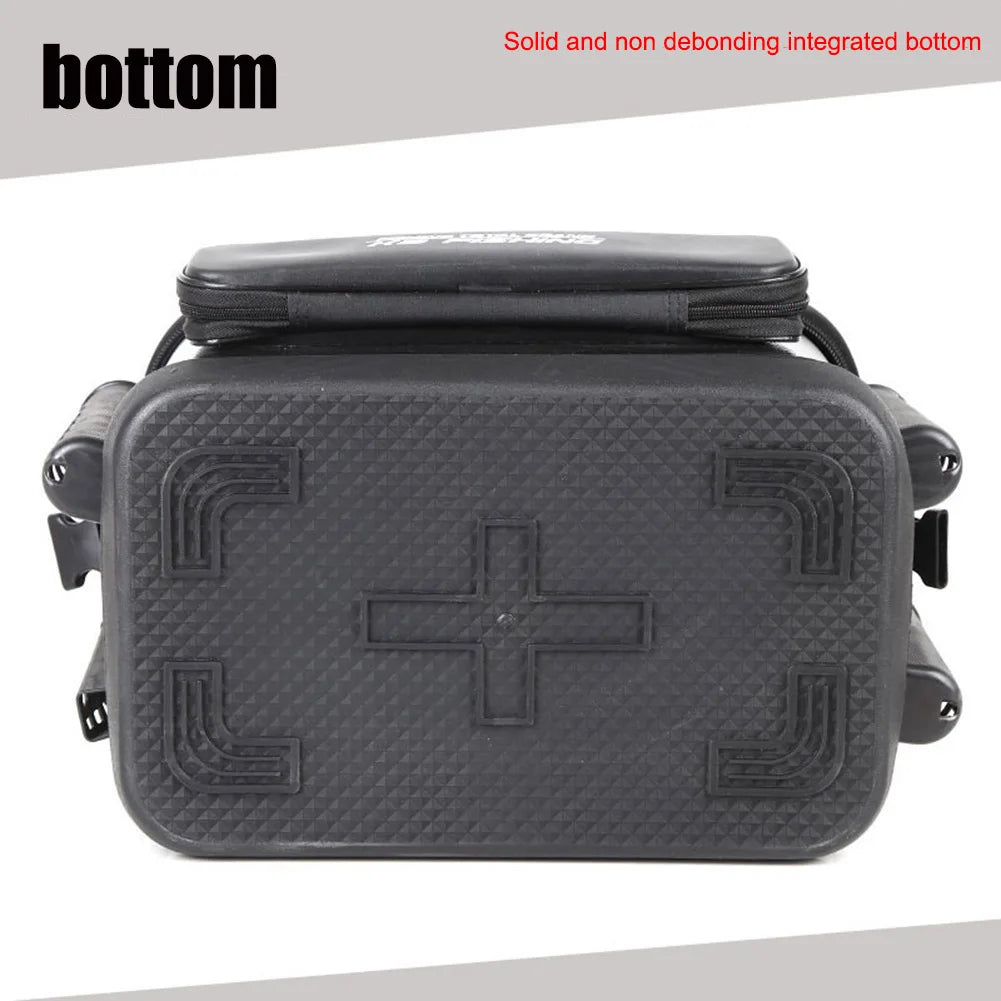 Small Waterproof Black Fishing Bag for Rods and Bait