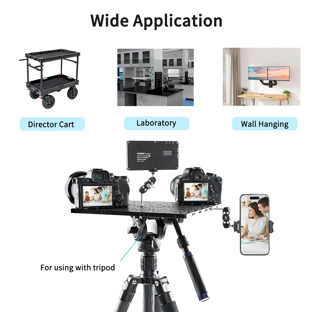30×30cm Multi-Function Camera Cage Cheese Plate