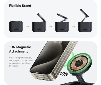 15W Magnetic Wireless Charger with PD Hub & 4K HDMI