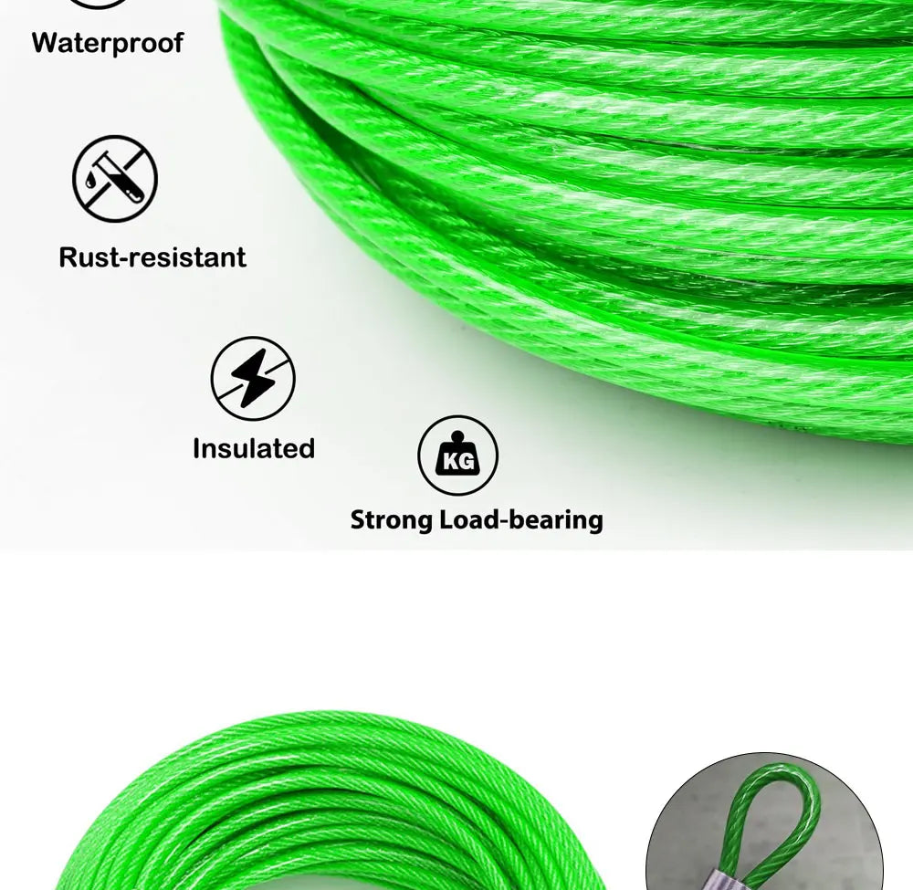 Heavy-Duty Steel Wire Rope 50m 4mm