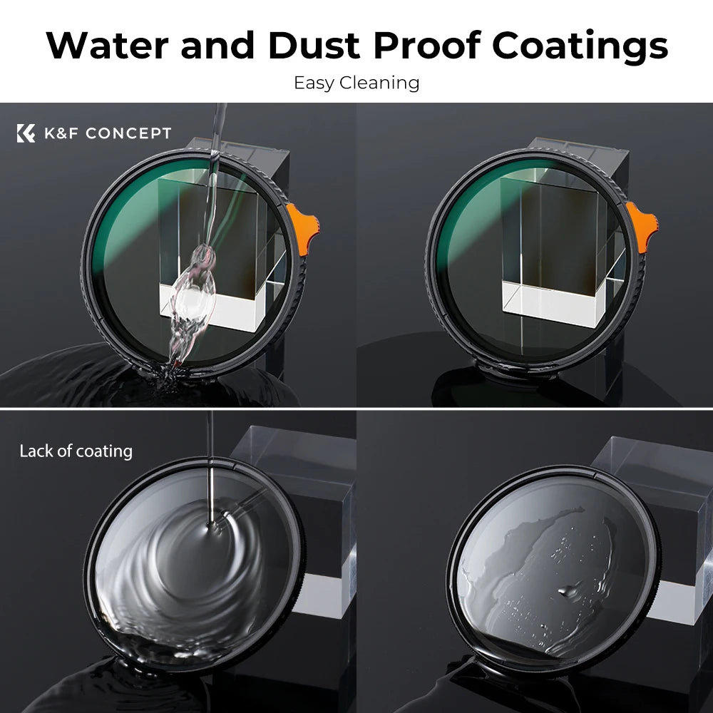 Professional 105mm ND2–ND400 Variable Filter for Cameras
