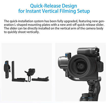 3-Axis Gimbal Kit for Mirrorless DSLR Cameras with AI Tracker