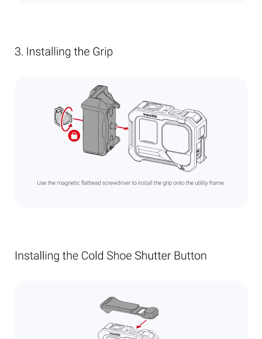 Ace Pro 2 Xplorer Grip Kit Camera Frame