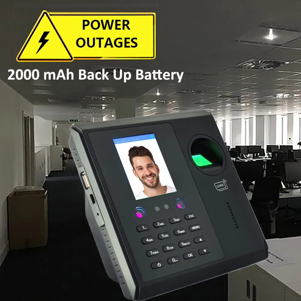 Smart Face Recognition Time Clock with ID Access Control
