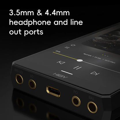 Portable Silver HIFI Music Player WiFi Bluetooth 5.0